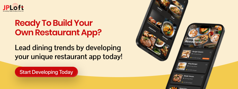 Create a Reataurant App CTA